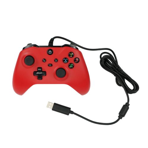 Manette De Jeu Filaire Avec Touristo-Vibration, Manette De Jeu, Manette De Jeu, Compatible Avec Ps3, Switch, Windows 11, 10, 8/7 Pc, Ordinateur Portable, Cration Tv, 2m-Rouge