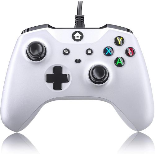 Manette De Jeu Filaire Avec Touristo-Vibration, Manette De Jeu, Manette De Jeu, Compatible Avec Ps3, Switch, Windows 11, 10, 8/7 Pc, Ordinateur Portable, Cration Tv, 2m-White