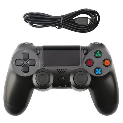 Manette De Jeu Filaire Pour Ps4-Snowflake Design,Noir Noir