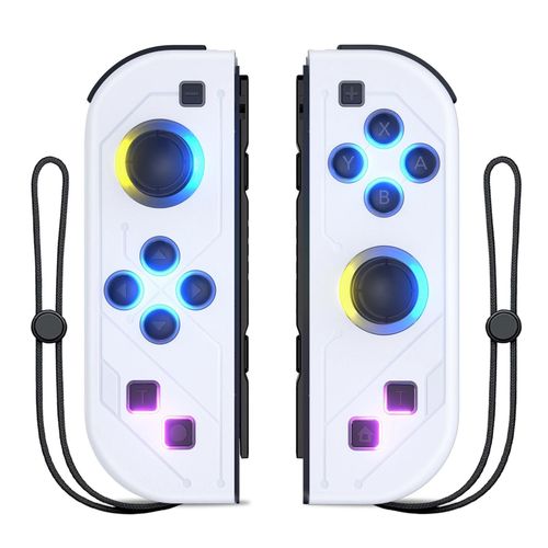 Manette De Jeu Joy Pad Sans Fil Pour Nintendo Switch, Manette Led Lite, Prise En Charge De La Poigne, Fonction Rveil Et Turbo, 6 Axes-E08-03-401