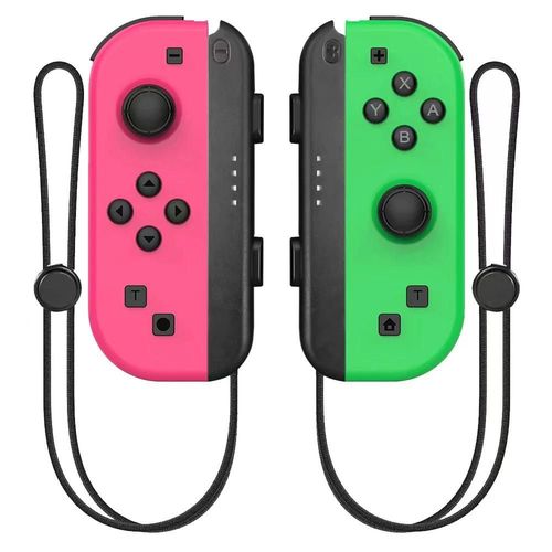 Manette De Jeu Joy-Sub Sans Fil Pour Nintendo Switch, Manette De Jeu, Manette De Jeu, Plusieurs Couleurs, Thoracde Commutateur, Touriste, Vibration, Pomercons-Pink Green Strap