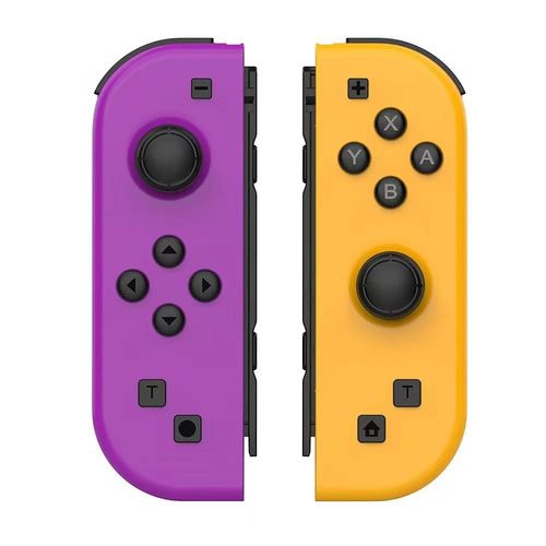 Manette De Jeu Joy-Sub Sans Fil Pour Nintendo Switch, Manette De Jeu, Manette De Jeu, Plusieurs Couleurs, Thoracde Commutateur, Touriste, Vibration, Pomercons-Purple Yellow
