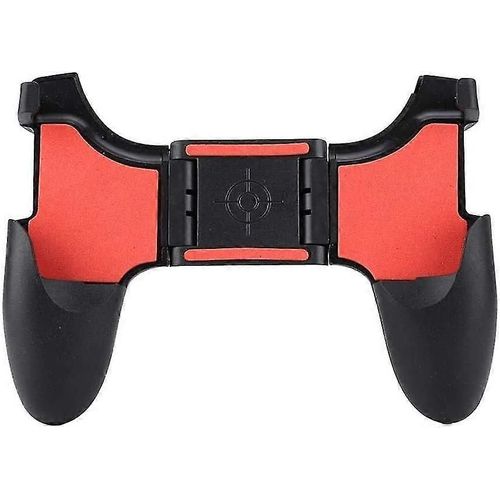 Manette De Jeu Pour Tlphone Portable, Poigne De Jeu Pour Smartphone, Conception Ergonomique, Prise De Vue Confortable Et Rapide Avec Support (Noir Rouge) (1 Pice)