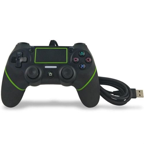 Manette De Jeu Ps4 Filaire-Conception Bicolore (Noir/Bleu,Noir/Vert)-Noir Vert