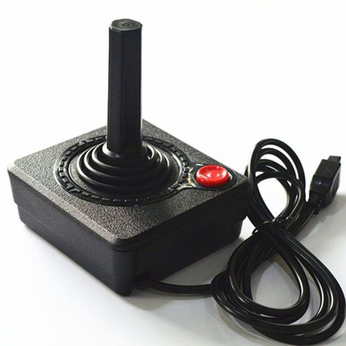 Manette De Jeu Rtro Classique Pour Atari 2600, Avec Levier  4 Voies Et Bouton  Action Unique