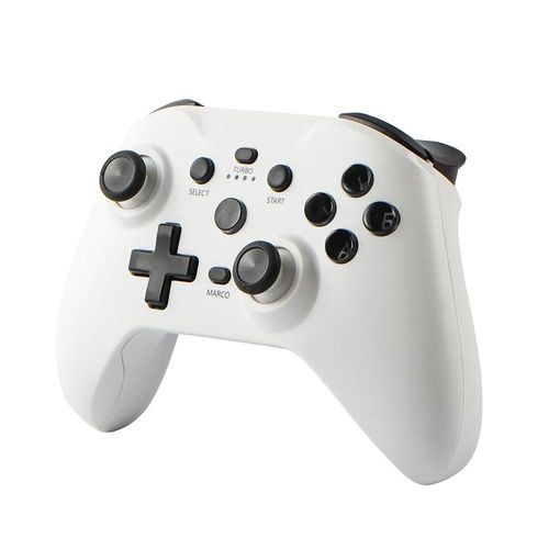 Manette De Jeu Sans Fil Pour Android, Ios, Pc, Ps3, Ps4, Contrleur De Jeu Bluetooth, Gyroscope 6 Axes, Fonction Continue, Touriste, Moteur, Vibration-White