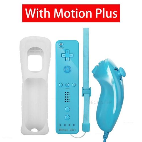 Manette De Jeu Sans Fil Pour Console Nintendo Wii, Tlcommande Dahchuck, Joystick, Manette, Motion Plus, Compatible Avec Nintendo, 1 Paire-Bb With Mp