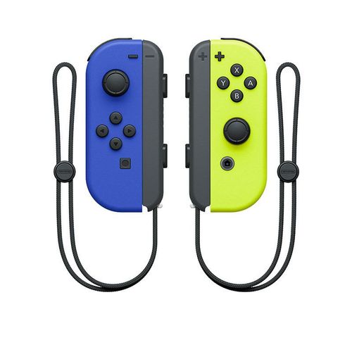 Manette De Jeu Sans Fil Pour Ns Switch / Lite / Oled Avec Fonction De Rveil Et Manette Bluetooth Gyroscope 6 Axes - Bleu Jaune
