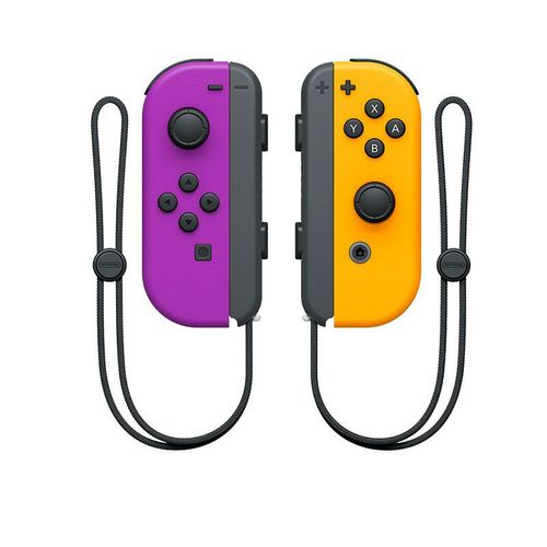 Manette De Jeu Sans Fil Pour Ns Switch / Lite / Oled Avec Fonction De Rveil Et Manette Bluetooth Gyroscope 6 Axes - Violet/Orange