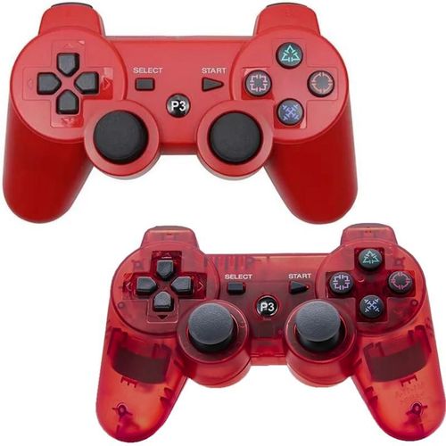 Manette De Jeu Sans Fil Ps3, Contrleur Pc, Prise En Charge Bluetooth, Play Station 3, Manette De Jeu, Contrle De La Console-Red Red1