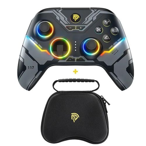 Manette De Jeu Sans Fil X15, Bluetooth, Contrleur De Manette Pour Pc, Windows, Nintendo Switch, Android, Ios, Rvb, Effet Hall-X15 Carry Case
