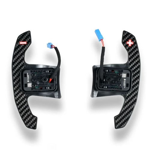 Manette De Vitesse  Palette En Fibre De Carbone,Accessoires De Volant,Bmw F30,F31,F32,F10,F20,F15,F16,G30,G20,Srie 3,4,5 - Type Red With Chip