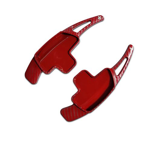 Manette De Vitesse  Palette En Fibre De Carbone,Manettes D'extension De Palette De Changement De Volant De Voiture,Mercedes-Benz Classe A B C E Cla Gla Cls Glc - Type 2pcs Red #A