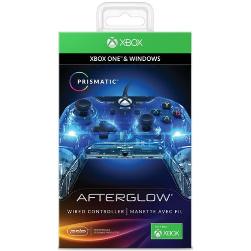 Manette Afterglow Prismatic Filaire Transparent Performance Designed Products Pour Microsoft Xbox One, Microsoft Xbox One S, Microsoft Xbox One X