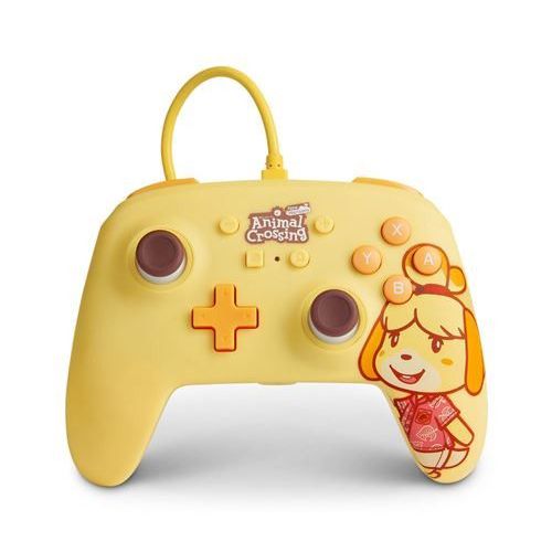 Manette Filaire Amliore Powera Pour Nintendo Switch Edition Animal Crossing Isabelle