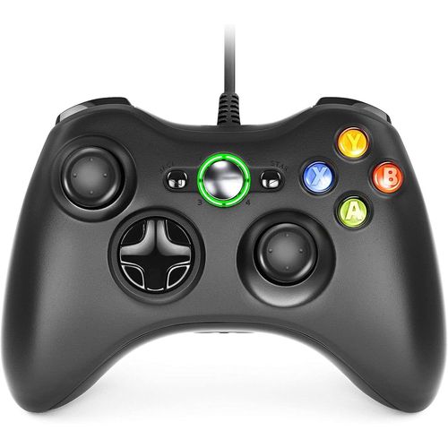 Manette Filaire Pour Xbox 360, Usb Wired Gamepad Game Joystick, Manette Du Contrleur De Jeu Filaire Avec Double Vibration Pour Pc Xbox 360 Windows