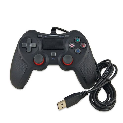Manette Filaire Ps4 Pour Playstation 4, Manette De Jeu Ps4 Filaire Usb  Double Vibration Pour Cble Pc Playstation 4/Ps4 Slim/Ps4 Pro