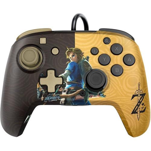 Manette Gaming Filaire Pour Nintendo Switch Pdp Faceoff Deluxe Zelda