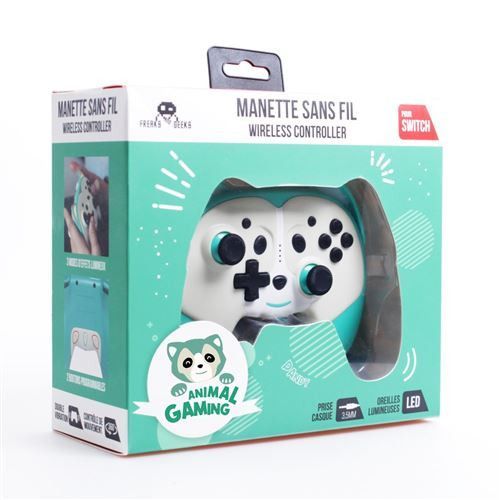 Manette Gaming Sans Fil Pour Enfant Freaks And Geeks Edition Pandy Vert