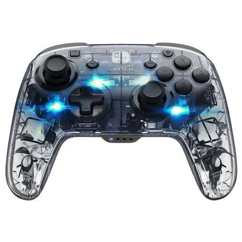 Manette Afterglow Wireless Deluxe Controller Sans Fil Transparent Performance Designed Products Pour Nintendo Switch