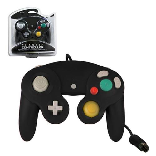 Manette Pad Joystick Filaire Pour Console Nintendo Wii Et Gamecube Game Cube (Ngc) - Noir