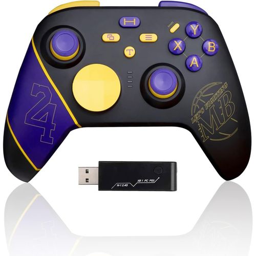 Manette Sans Fil Pour Xbox One,2.4g Wireless Gaming Controller, Bluetooth Contrleur Pour Xbox One/Xbox One S/Xbox One X/Xbox Series X/Ps3/Pc
