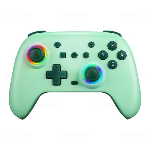 Manette Sans Fil Rvb Pour Nintendo Switch, Oled, Lite, Steam, Android, Joystick Pc, Joypad, Contrle Avec Fonction Turbo-No Retail Box-Green