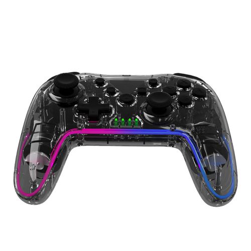 Manette Sans Fil Transparente Pour Nintendo Switch, Manette Bluetooth Pour Ps3 Pc Et Android, Manette Led Noctilucent, Manette De Jeu Sans Dcalage, 2.4g