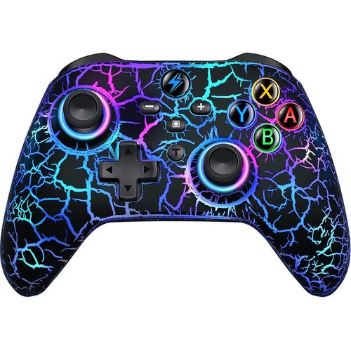 Manette Switch Pour Nintendo, Manette Switch Sans Fil Avec 2 Boutons Arrire Macro Programmable/Feux De Fissure, 1000 Mah Pour Nintendo Switch/Lite/Oled, Compatible Avec Android/Ios/Pc