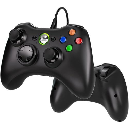 Manette Xbox 360 Filaire, Usb Manette Du Contrleur De Jeu Filaire Avec Double Vibration Pour Microsoft Xbox 360 Pc Windows 7/8/10 / Xp
