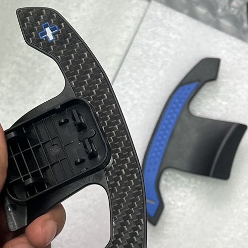 Manettes De Vitesse  Palette En Carbone Bleu,Extension De Volant,Remplacement De Manettes De Vitesse,Bmw Srie 1,2,3,4,5,6,7,8,F40,M135i,F44,G42,G20 - Type Blue Style