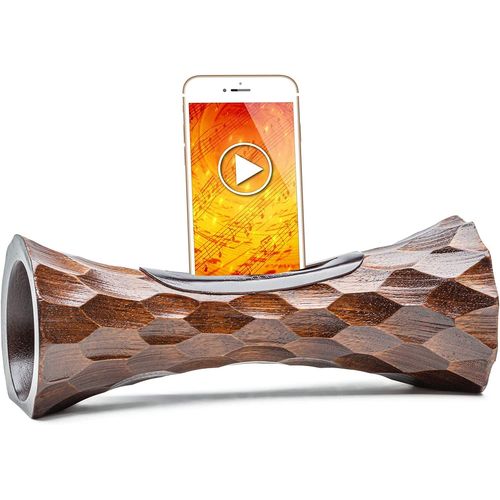 Mangobeat Enceinte Naturelle pour Telephone, hautparleur Passif en Bois, amplificateur Naturel