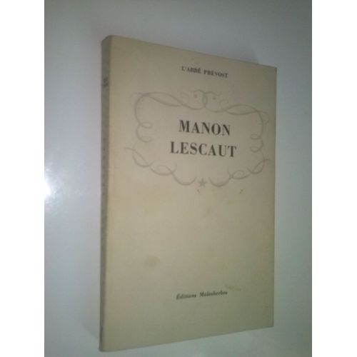 Manon Lescaut   de l'abb prvost  Format Broch 