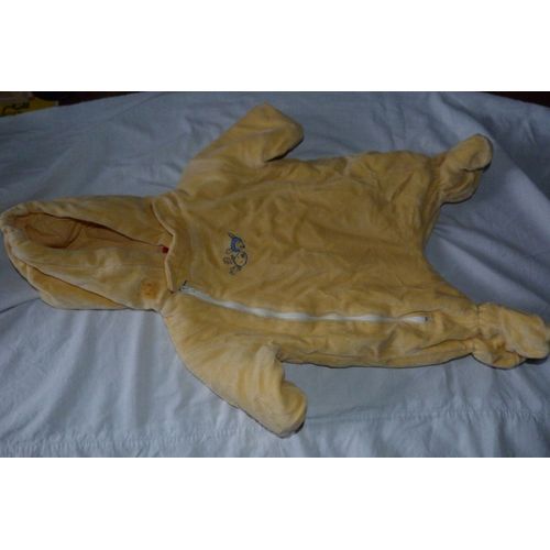 Manteau Combinaison Capuche Bebe Jaune Chaudetex De La Naissance  5 Mois Environ