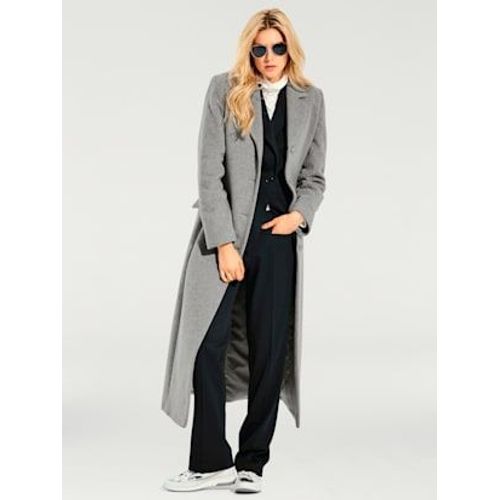 Manteau Coupe Longue Classique - Linea Tesini - Gris-Chin