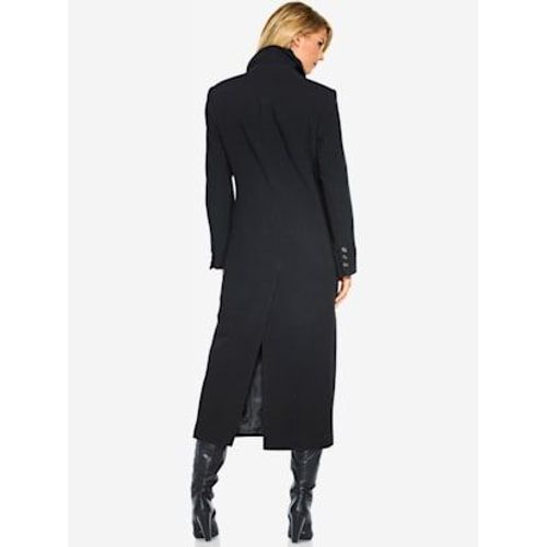 Manteau Coupe Longue Classique - Linea Tesini - Noir