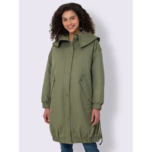Manteau D'hiver Capuche Intgre Au Col - Linea Tesini - Kaki