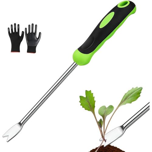 Manual Weeding Root Fork Weed Remover Manual Root Puller Weeding Tool Manual Weeding Tool For Digging Weeding Loosening Soil Dandelion Extractor For Dandelion Dandelion Dripping (A)