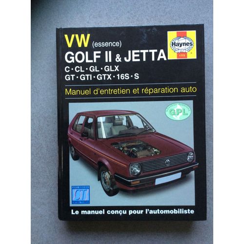 Manuel D Entretien Et Reparation Auto Vw Essence Golf 2 Et Jetta   de i.m coomber  Format Cartonn 