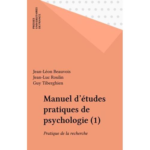 Manuel D'tudes Pratiques De Psychologie (1)  