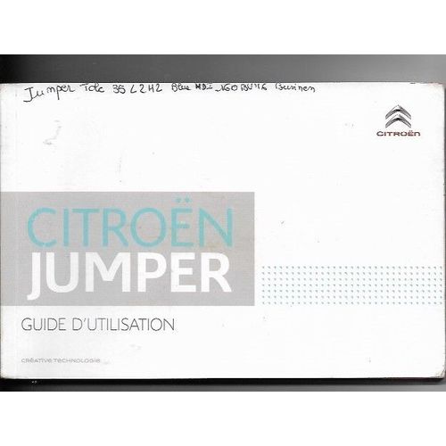 Manuel D'utilisation Citroen Jumper 2016
