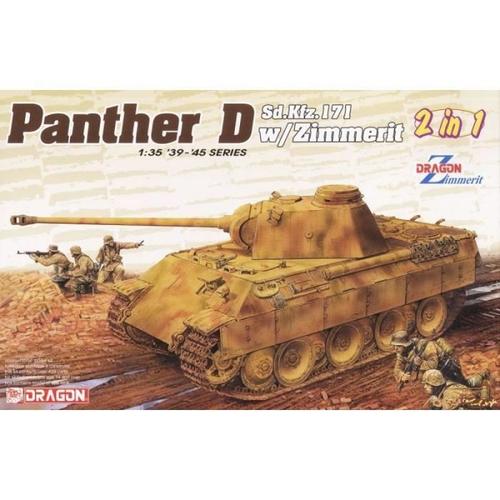 Maquette Char Pz.Kpfw. V Sd.Kfz. 171 Panther Ausf. D W/Zimmerit 2 In 1 - Dragon