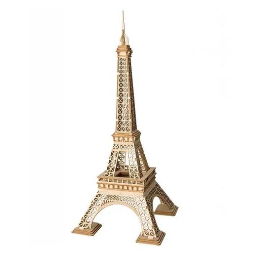 Maquette En Bois - La Tour Eiffel - 121 Pices - Robotime - Jaune - A Monter Soi-Mme - Enfant