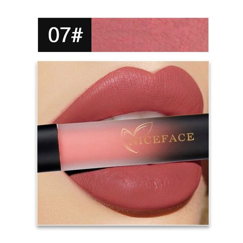 Maquillage Explosif Niceface Mat 18 Couleurs Brillant  Lvres Mat Anti-Adhsif Tasses Non-Adhsif Liquide Rouge  Lvres