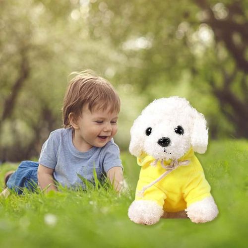 Mardi Gras Cadeaux Chiot Peluche Jouet Poupe Teddy Dog Rag Doll Mignon Mignon Trompette Simulation Poupe 241384