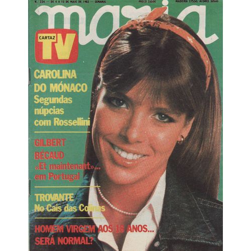 Maria Tv (Edition Portugal) / 04-05-1983 N234 : Caroline De Monaco (1,5p) - Gilbert Bcaud (2p)