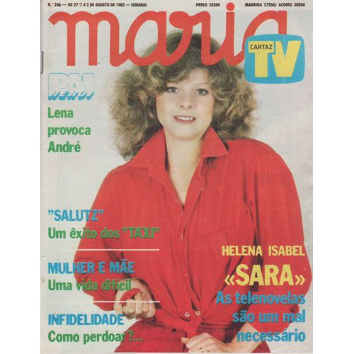 Maria Tv (Edition Portugal) / 27-07-1983 N246 : Rod Stewart (1p) - Helena Isabel (3p) - Lady Diana / Di (1/2p)