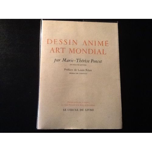Dessin Anim Art Mondial   de Marie-Thrse Poncet