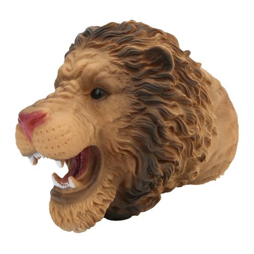 Marionnette a main en forme de lion pour enfants, jouet de simulation d'animal, accessoire de jeu de role