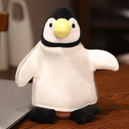 Marionnette  main Ocean World, pingouin, pieuvre, requin, crocodile, bouche mobile, peluche, accessoires de dialogue pour enfants Marionnette  main Pingouin 25 cm 50 g